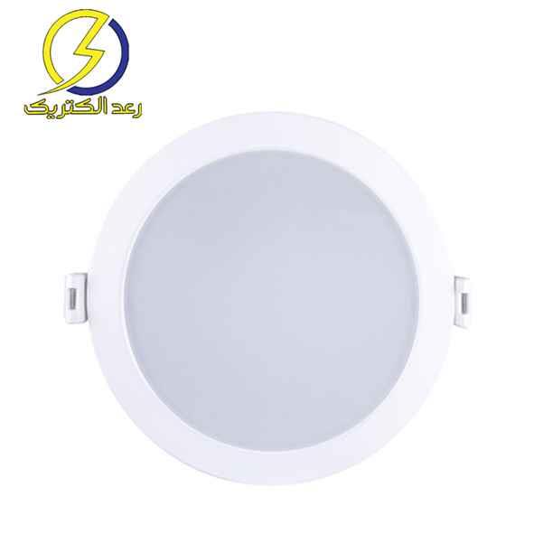 چراغ LED دانلایت آریانا توکار دهانه ۲۰ سانتی متری ۳۵ وات مازی نور